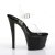 Pleaser SKY-308CRS Clear/Black-Silver AB RSTN EU-37 / US-7