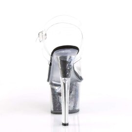 Pleaser SKY-308GF Clear/Black Multi Glitter EU-35 / US-5