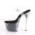 Pleaser SKY-308GF Clear/Black Multi Glitter EU-35 / US-5