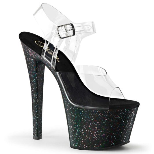 Pleaser SKY-308MG Clear/Black EU-35 / US-5