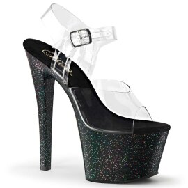 Pleaser SKY-308MG Clear/Black EU-35 / US-5