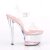 Pleaser SKY-308WHG Clear/Clear-Baby Pink Glitter EU-35 / US-5