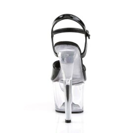 Pleaser SKY-309 Black Patent/Clear EU-35 / US-5
