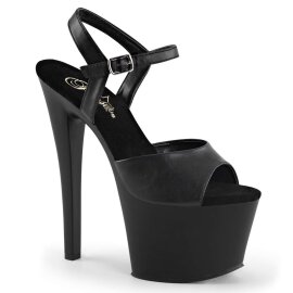 Pleaser SKY-309 Black Faux Leather/Black Matte EU-35 / US-5