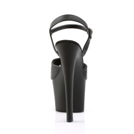 Pleaser SKY-309 Black Faux Leather/Black Matte EU-35 / US-5