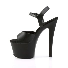 Pleaser SKY-309 Black Faux Leather/Black Matte EU-37 / US-7