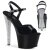 Pleaser SKY-309CHRS Black/Black-Silver AB RSTN EU-35 / US-5