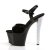 Pleaser SKY-309CHRS Black/Black-Silver AB RSTN EU-37 / US-7