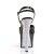 Pleaser SKY-309CHRS Black/Black-Silver AB RSTN EU-37 / US-7