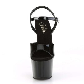 Pleaser SKY-309CRS Black/Black-Silver AB RSTN EU-35 / US-5