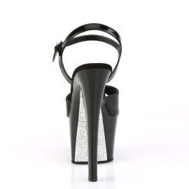 Pleaser SKY-309CRS Black/Black-Silver AB RSTN EU-35 / US-5