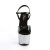 Pleaser SKY-309LG Black Patent/Silver Multi Glitter EU-35 / US-5