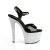 Pleaser SKY-309LG Black Patent/Silver Multi Glitter EU-35 / US-5