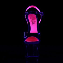 Pleaser SKY-309TT Black Patent/Black-Neon Hot Pink EU-35 / US-5