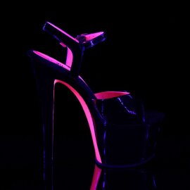 Pleaser SKY-309TT Black Patent/Black-Neon Hot Pink EU-35 / US-5