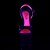 Pleaser SKY-309TT Black Patent/Black-Neon Hot Pink EU-35 / US-5