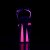 Pleaser SKY-309TT Black Patent/Black-Neon Hot Pink EU-35 / US-5