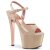 Pleaser SKY-309TT Nude Patent/Nude-Rose Gold Chrome EU-36 / US-6