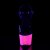 Pleaser SKY-309UVLG Black Patent/Neon Hot Pink Glitter EU-35 / US-5