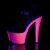 Pleaser SKY-309UVLG Black Patent/Neon Hot Pink Glitter EU-35 / US-5