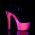 Pleaser SKY-309UVLG Black Patent/Neon Hot Pink Glitter EU-35 / US-5