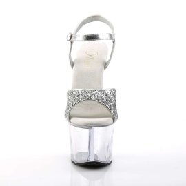 Pleaser SKY-310 Silver Glitter/Clear EU-35 / US-5