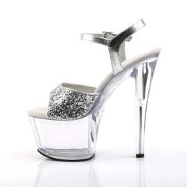 Pleaser SKY-310 Silver Glitter/Clear EU-35 / US-5