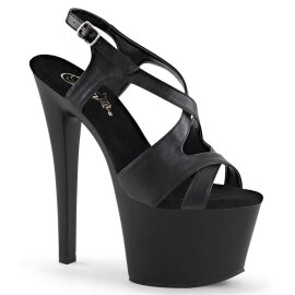 Pleaser SKY-330 Black Faux Leather/Black Matte EU-41 / US-11