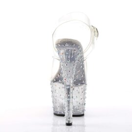Pleaser STARDANCE-708 Clear/Clear-Silver Multi RS EU-40 / US-10