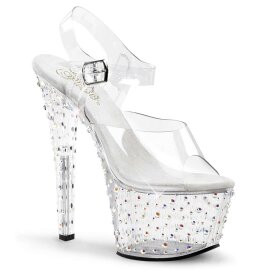 Pleaser STARDANCE-708 Clear/Clear-Silver Multi RS EU-35 /...