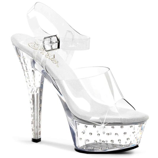 Pleaser STARDUST-608 Clear/Clear EU-35 / US-5
