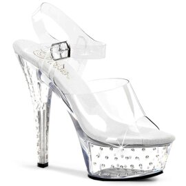 Pleaser STARDUST-608 Clear/Clear EU-36 / US-6