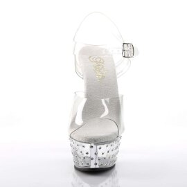 Pleaser STARDUST-608 Clear/Clear EU-38 / US-8