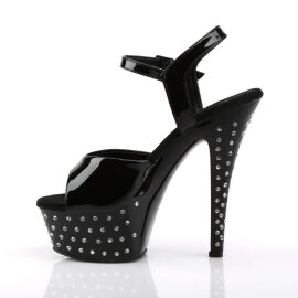 Pleaser STARDUST-609 Black Patent/Black EU-35 / US-5