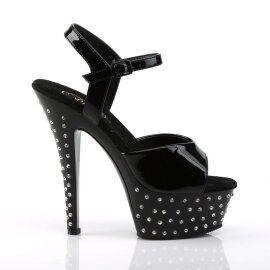 Pleaser STARDUST-609 Black Patent/Black EU-35 / US-5