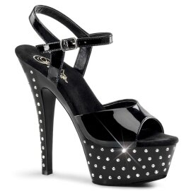 Pleaser STARDUST-609 Black Patent/Black EU-36 / US-6