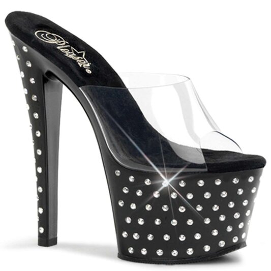 Pleaser STARDUST-701 Clear/Black EU-35 / US-5