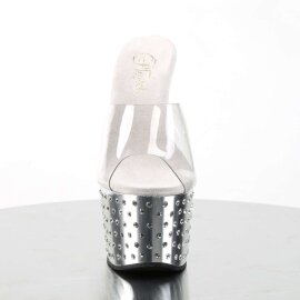 Pleaser STARDUST-701 Clear/Silver Chrome EU-35 / US-5