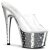 Pleaser STARDUST-701 Clear/Silver Chrome EU-38 / US-8