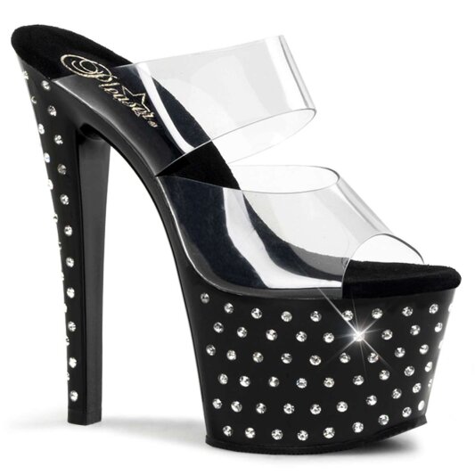 Pleaser STARDUST-702 Clear/Black EU-35 / US-5