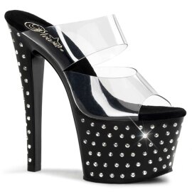Pleaser STARDUST-702 Clear/Black EU-35 / US-5