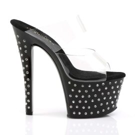 Pleaser STARDUST-702 Clear/Black EU-37 / US-7