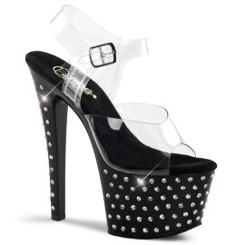 Pleaser STARDUST-708 Clear/Black EU-35 / US-5