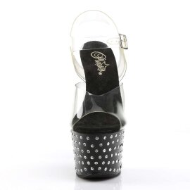 Pleaser STARDUST-708 Clear/Black EU-35 / US-5