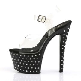 Pleaser STARDUST-708 Clear/Black EU-35 / US-5