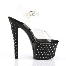 Pleaser STARDUST-708 Clear/Black EU-35 / US-5