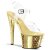Pleaser STARDUST-708 Clear/Gold Chrome EU-36 / US-6