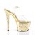 Pleaser STARDUST-708 Clear/Gold Chrome EU-36 / US-6