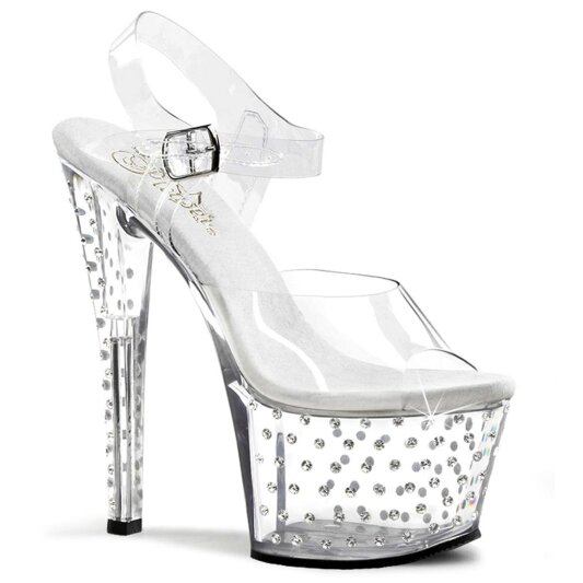 Pleaser STARDUST-708 Clear/Clear EU-41 / US-11