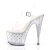 Pleaser STARDUST-708T Clear/Silver-Clear EU-37 / US-7